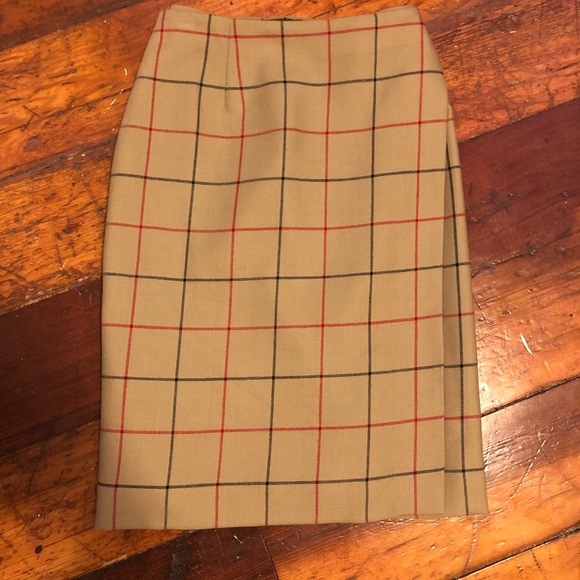 Liz Claiborne plaid wool skirt 6 - Picture 1 of 5